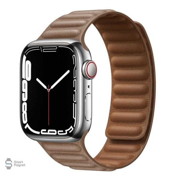 Accessoire cuir pour montre Apple avec boucle