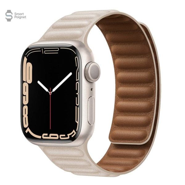 Bracelet en cuir pour Apple Watch, look moderne