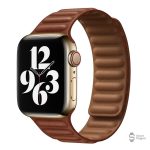 Accessoire élégant en cuir pour montre Apple