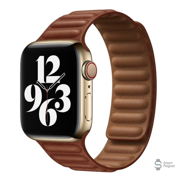 Accessoire élégant en cuir pour montre Apple