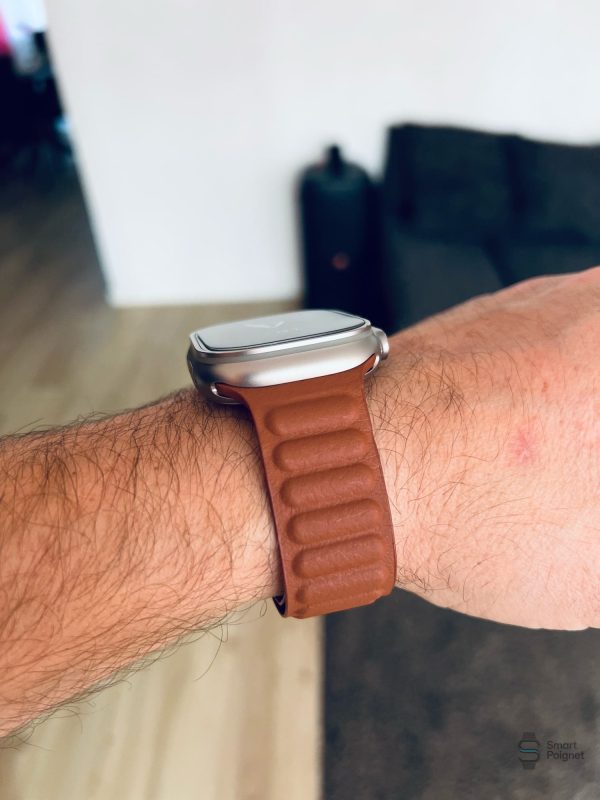 Bracelet Apple Watch en cuir avec fermeture magnétique