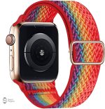 Bracelet coloré et élastique pour montre Apple