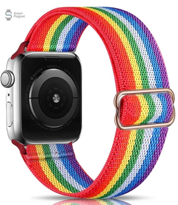 Bracelet tendance scrunchie pour Apple Watch