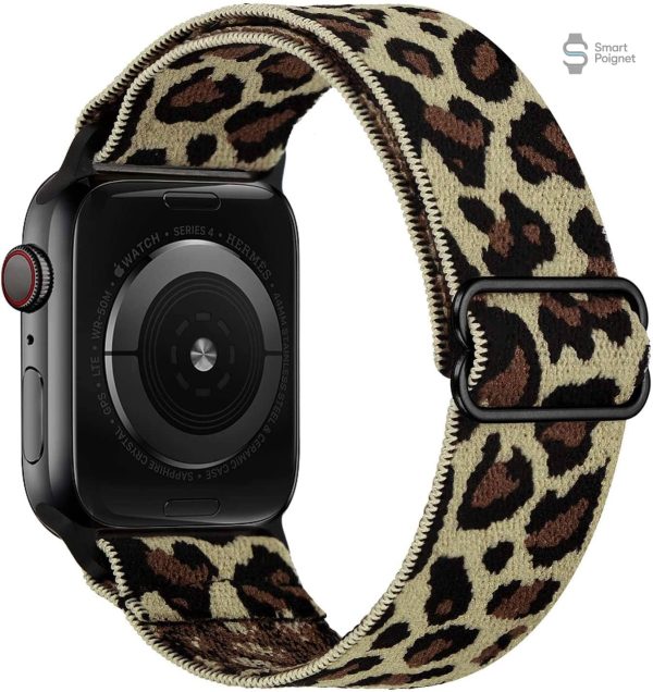 Bracelet Apple Watch en tissu multicolore