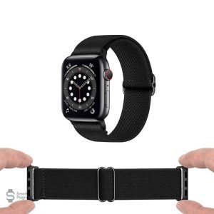 Bracelet scrunchie pour Apple Watch, style coloré