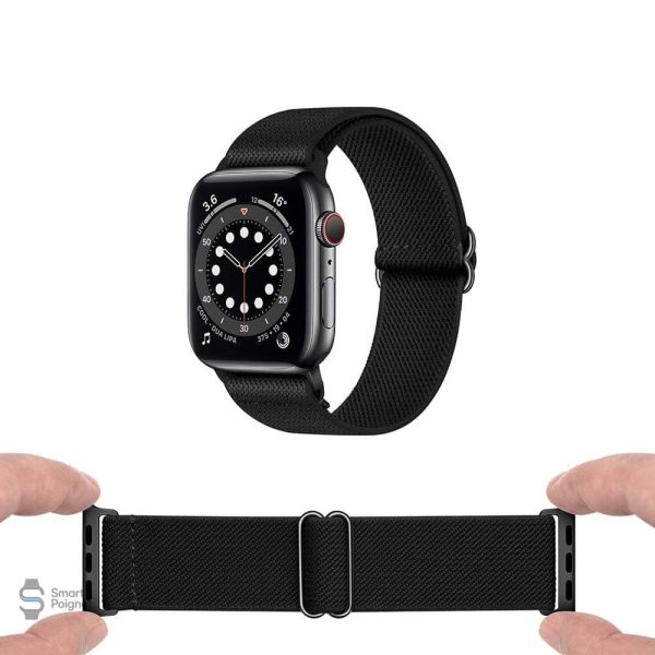 Bracelet scrunchie pour Apple Watch, style coloré