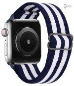 Bracelet Apple Watch scrunchie multicolore - vue 3