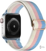 Bracelet Apple Watch scrunchie multicolore - vue 4