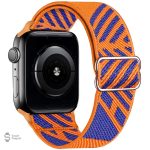 Bracelet Apple Watch scrunchie multicolore - vue 5
