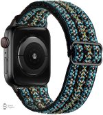 Bracelet Apple Watch scrunchie multicolore - vue 6