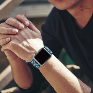Bracelet coloré pour montre intelligente Apple