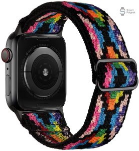 Bracelet élastique multicolore pour Apple Watch