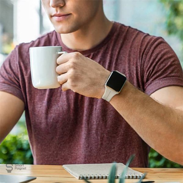 Bracelet élégant pour Apple Watch en silicone