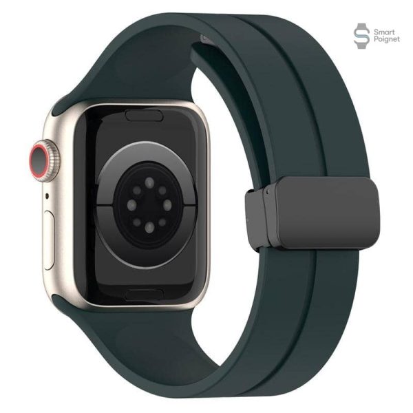 Bracelet Apple Watch en silicone souple et aimanté
