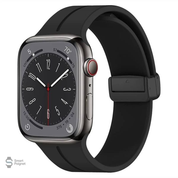 Bracelet Apple Watch en silicone à fermeture aimantée
