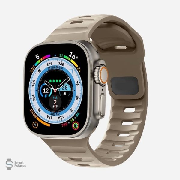 Bracelet Apple Watch, silicone pour usage aquatique