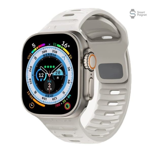 Bracelet en silicone, accessoire polyvalent pour Apple Watch