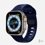 Bracelet silicone pour Apple Watch, style marin