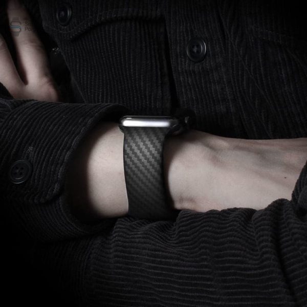 Bracelet Apple Watch durable et résistant en carbone