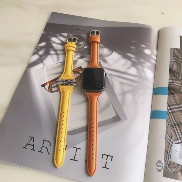 Bracelet cuir Apple Watch luxe
