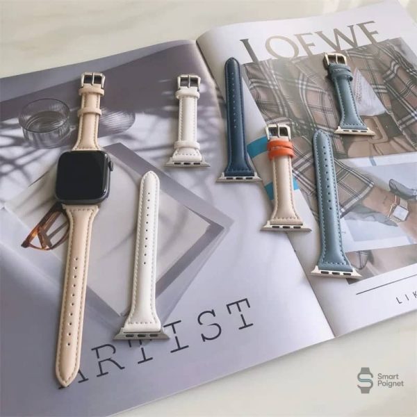 Bracelet Apple Watch en cuir de veau