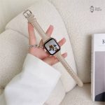 Bracelet cuir Apple Watch look décontracté