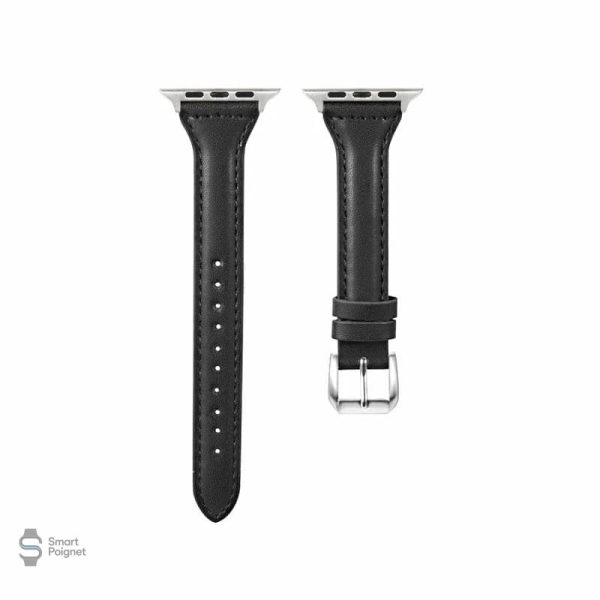 Bracelet cuir Apple Watch à clipser