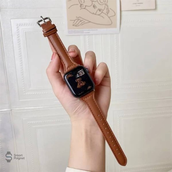 Bracelet cuir Apple Watch design moderne