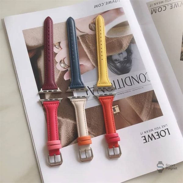 Bracelet Apple Watch en cuir confortable