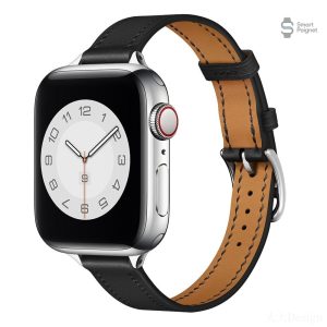 Bracelet fin en cuir pour smartwatch