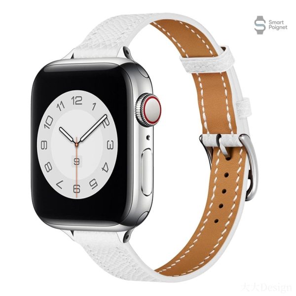 Design sobre pour bracelet Apple Watch en cuir
