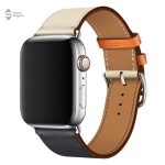 Bracelet élégant en cuir pour montre Apple