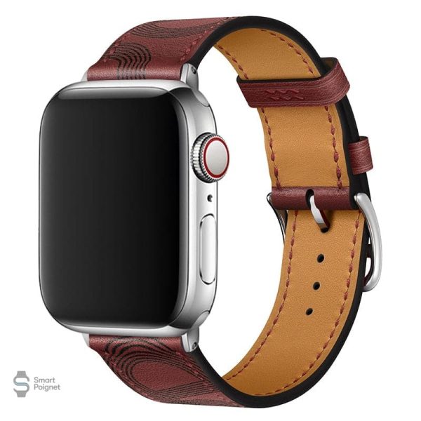 Bracelet Apple Watch, cuir avec texture originale