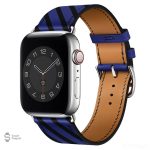 Bracelet en cuir pour Apple Watch, motifs élégants
