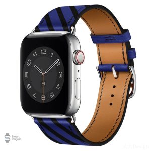 Bracelet en cuir pour Apple Watch, motifs élégants