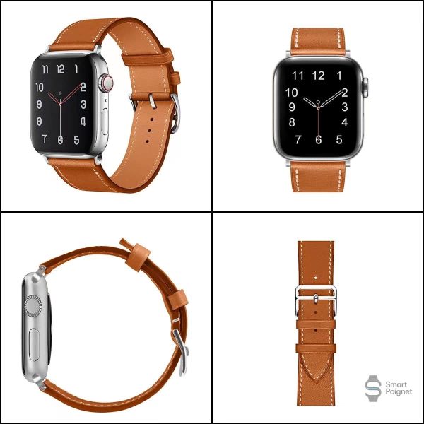 Bracelet Apple Watch en cuir, design intemporel