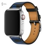 Bracelet pour Apple Watch, cuir avec motifs