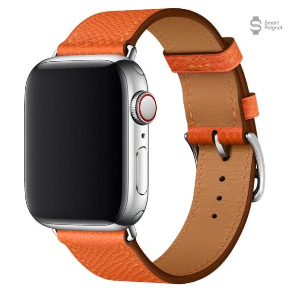 Bracelet Apple Watch, cuir uni et chic