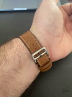 Bracelet Apple Watch en cuir, finition raffinée