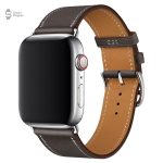 Bracelet uni en cuir pour montre connectée
