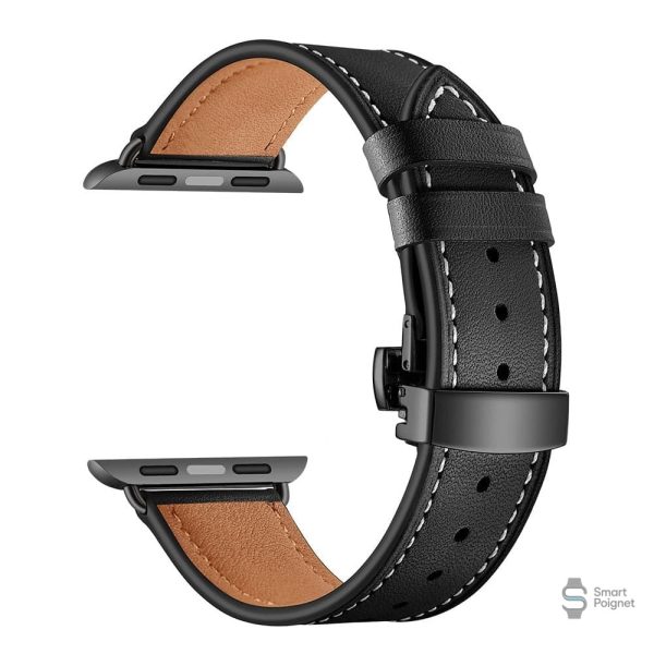 Accessoire en cuir pour Apple Watch, design moderne