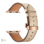 Bracelet en cuir pour Apple Watch, touche d'élégance