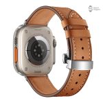Bracelet cuir Apple Watch, design élégant et raffiné
