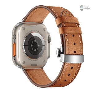 Bracelet cuir Apple Watch, design élégant et raffiné