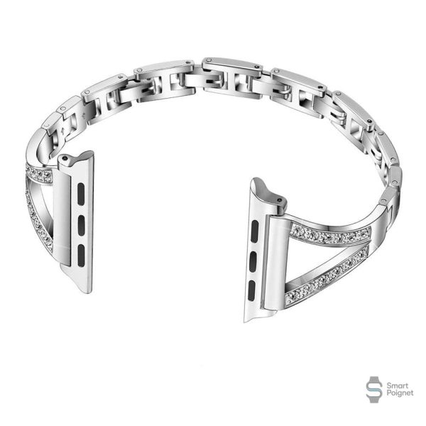 Accessoire chic pour Apple Watch en diamant