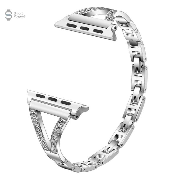 Bracelet tendance pour montre Apple en diamant