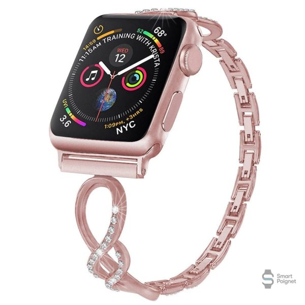 Bracelet diamanté en spirale pour Apple Watch