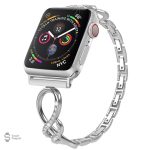 Accessoire raffiné pour Apple Watch, design spiralé