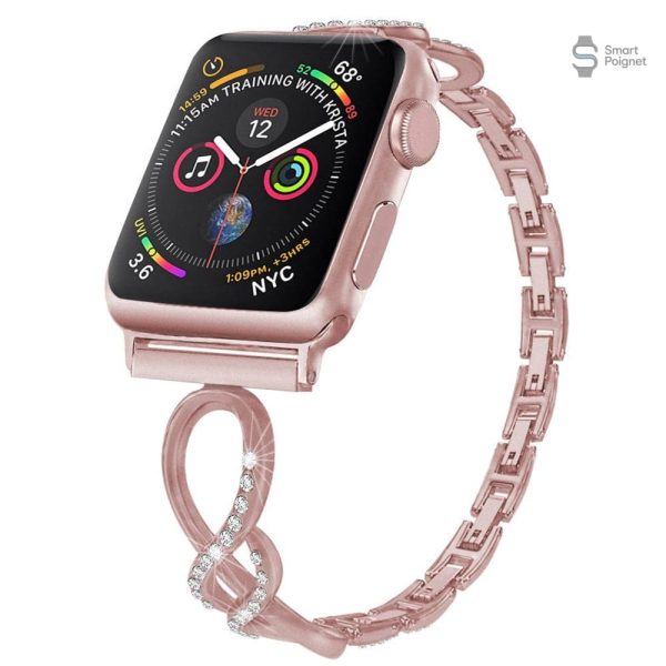Bracelet Apple Watch chic avec motif en spirale