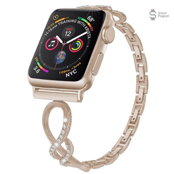 Bijou pour Apple Watch, finition diamantée en spirale